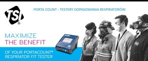 Tester dopasowania aparatów oddechowych respiratorów - TSI PortaCount Pro+ 